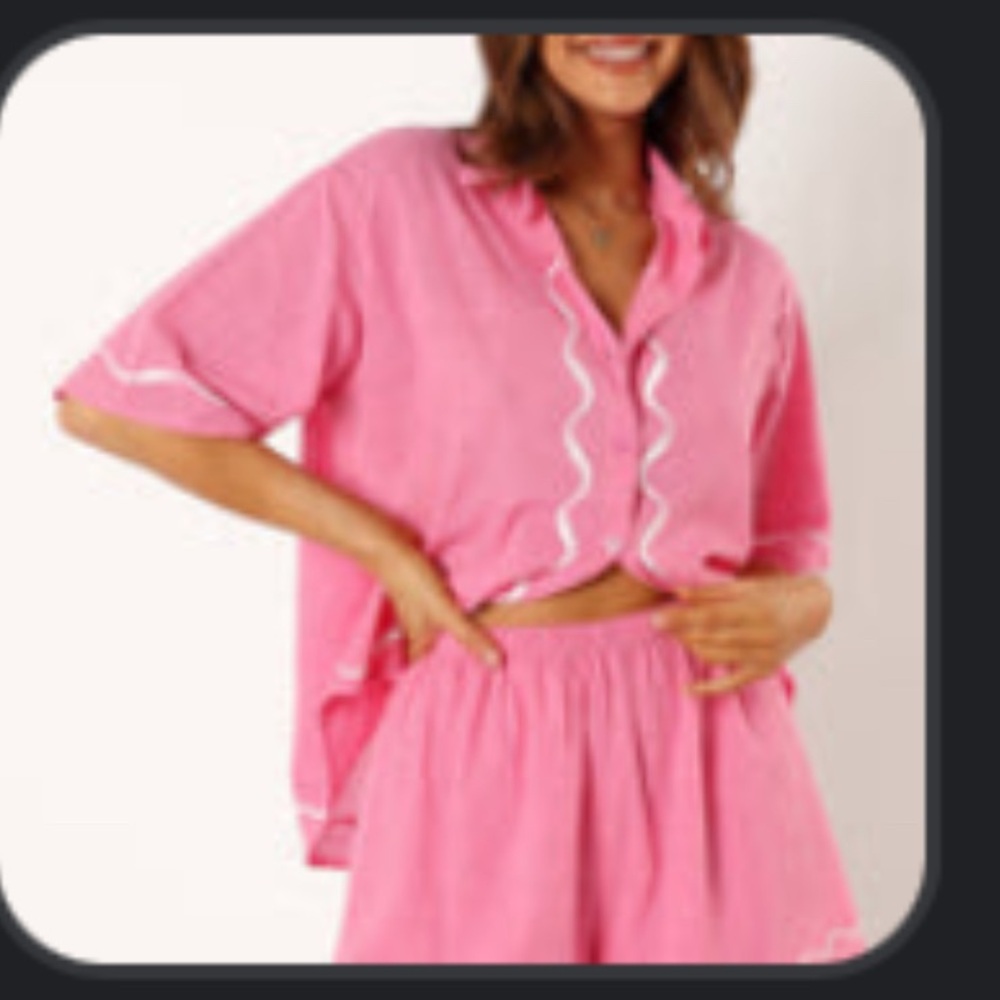 Petal and pup pink matching set size L